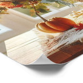 Poster décoratif Fleurs d'automne douces (Coin)