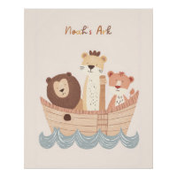 Décoration murale de la nurserie de l'Arche de Noé