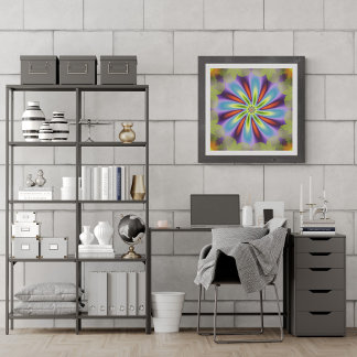 Poster Decorative Flower Fractal