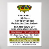 Poster Décorer Vase, Poterie Store, Potters Adoré (Devant)