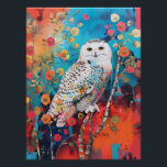 Poster Découpage de la Chouette d'art pop<br><div class="desc">Ajoutez une touche vibrante et artistique à votre décor grâce à l'affiche de découpage Pop Art Owl. Avec une illustration pop art colorée et audacieuse d'un hibou, cette affiche est parfaite pour les projets de découpage, ajoutant un élément moderne et attrayant à votre maison. Idéal pour créer une atmosphère contemporaine...</div>