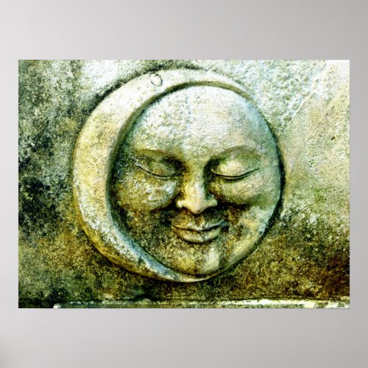 Poster Découpage de la lune mystique (Devant)