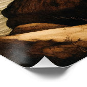 Poster Découpage Pélican vintage (Coin)