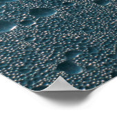 Poster Découpe d'eau sur verre (Coin)