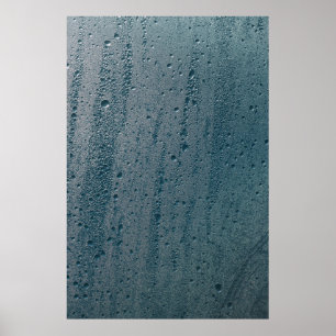 Poster Découpe d'eau sur verre