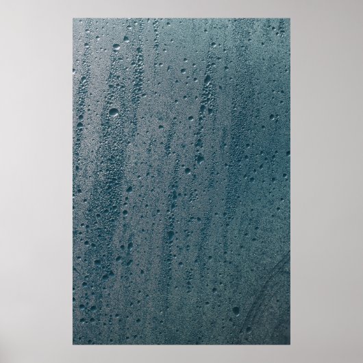 Poster Découpe d'eau sur verre (Devant)