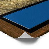 Poster Découper l'affiche autour du bouton (Coin)