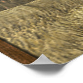 Poster Découper l'affiche autour du bouton (Coin)