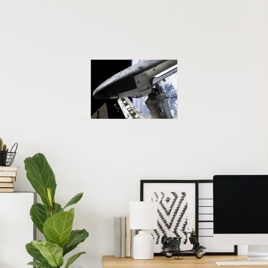 Poster Découverte de navette spatiale ancrée (Bureau à domicile)