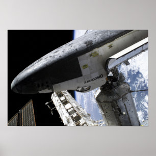 Poster Découverte de navette spatiale ancrée