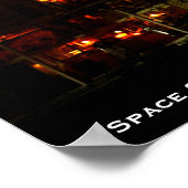 Poster Découverte et Pleine lune de navette spatiale, agr (Coin)