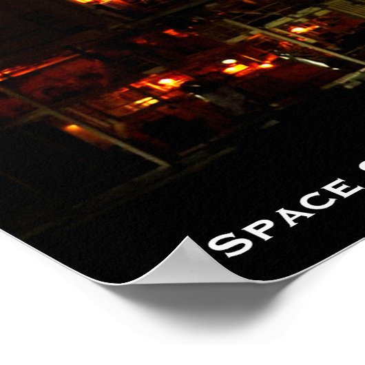 Poster Découverte et Pleine lune de navette spatiale, agr (Coin)