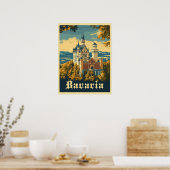 Poster Découvrez la Bavière : Château de Neuschwanstein (Cuisine)