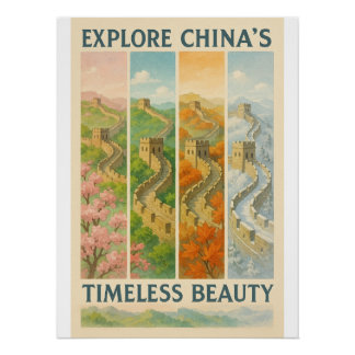 Poster Découvrez la beauté intemporelle de la Chine