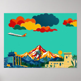 Poster Découvrez le monde avec des aventures colorées
