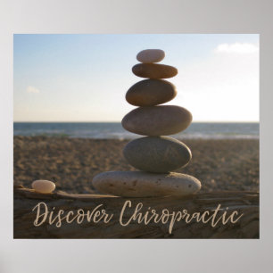 Poster Découvrez les roches équilibrées par chiropractie