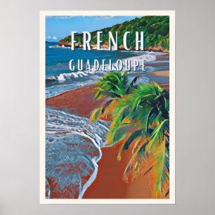 Poster Découvrez les trésors tropicaux de la Guadeloupe