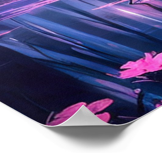 Poster Découvrir la splendeur cachée de la flore rose (Coin)