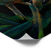 Poster Découvrir un paysage de jungle luxuriante à traver (Coin)