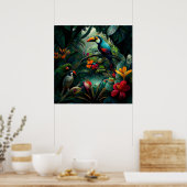 Poster Découvrir un paysage de jungle luxuriante à traver (Cuisine)