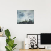 Poster Découvrir une clairière dans la brume marine Capit (Bureau à domicile)