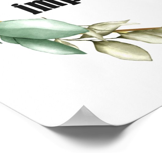 Poster d'écriture or Great Boss (Coin)