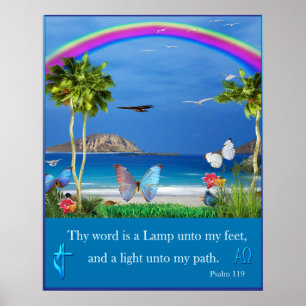 Poster d'écriture Psalm 119