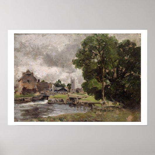 Poster Dedham Lock and Mill (Devant)