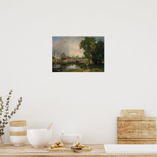 Poster Dedham Lock and Mill, 1820 (Cuisine)