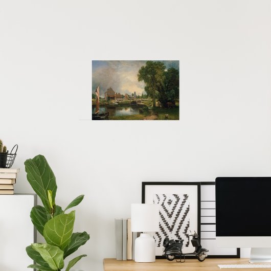 Poster Dedham Lock and Mill, 1820 (Bureau à domicile)