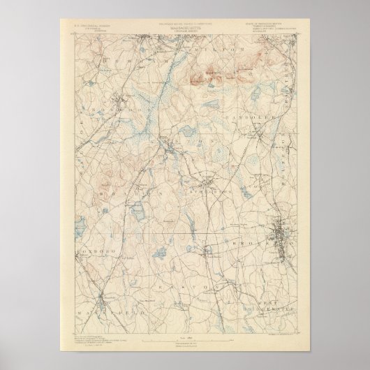 Poster Dedham, Massachusetts (Devant)