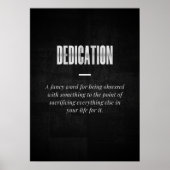 Poster Dédication (Devant)