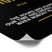 Poster Dédication Citation Inspirationnelle Sur Le Succès (Coin)