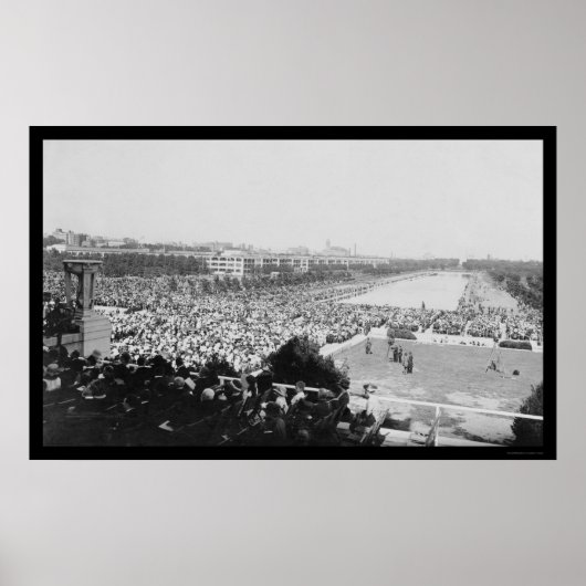 Poster Dédication du Mémorial de Lincoln 1922 (Devant)