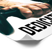 Poster Dédication Motivation Muscles d'entraînement (Coin)