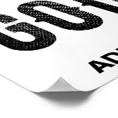 POSTER DÉDIÉ À DIEU COOL PERSONNALISABLE NOIR TEXTE (Coin)