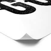 POSTER DÉDIÉ À DIEU COOL PERSONNALISABLE NOIR TEXTE (Coin)