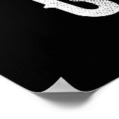 POSTER DÉDIÉ À DIEU PERSONNALISABLE COOL TEXTE BLANC (Coin)