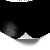 POSTER DÉDIÉ À DIEU PERSONNALISABLE COOL TEXTE BLANC (Coin)