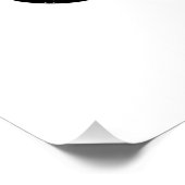 POSTER DÉDIÉ À DIEU PERSONNALISABLE COOL TEXTE NOIR (Coin)