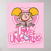 Poster Dee Dee - I Love Unicorns (Devant)