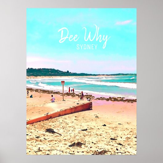 Poster Dee Why Northern beach sydney (Devant)
