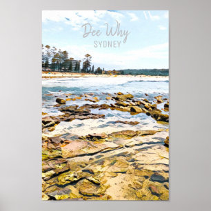Poster Dee Why Northern beach sydney