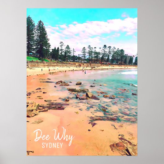 Poster Dee Why Northern beach sydney (Devant)