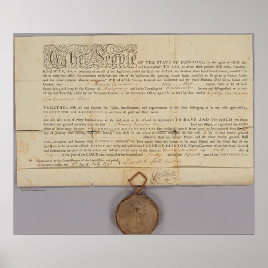 Poster Deed, New York (Devant)