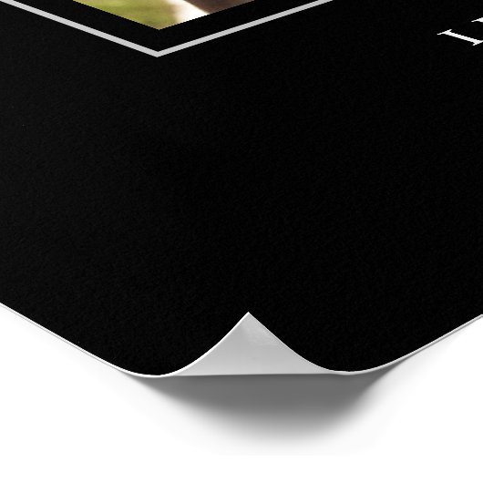 Poster Deep Blush Bow Graduation Party Welcome Black (Coin)