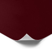 Poster Deep Burgundy White Floral | Wedding Seating Chart (Coin)