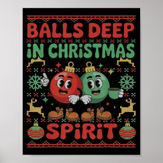 Poster Deep In The Christmas Srit Xmas Husband Ugly Sweat (Devant)