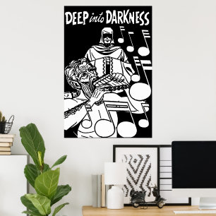 Poster Deep Into Dark Comics Vintage Grim Reaper art