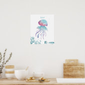 Poster Deep Jellyfish Love Personnalisable (Cuisine)